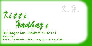 kitti hadhazi business card